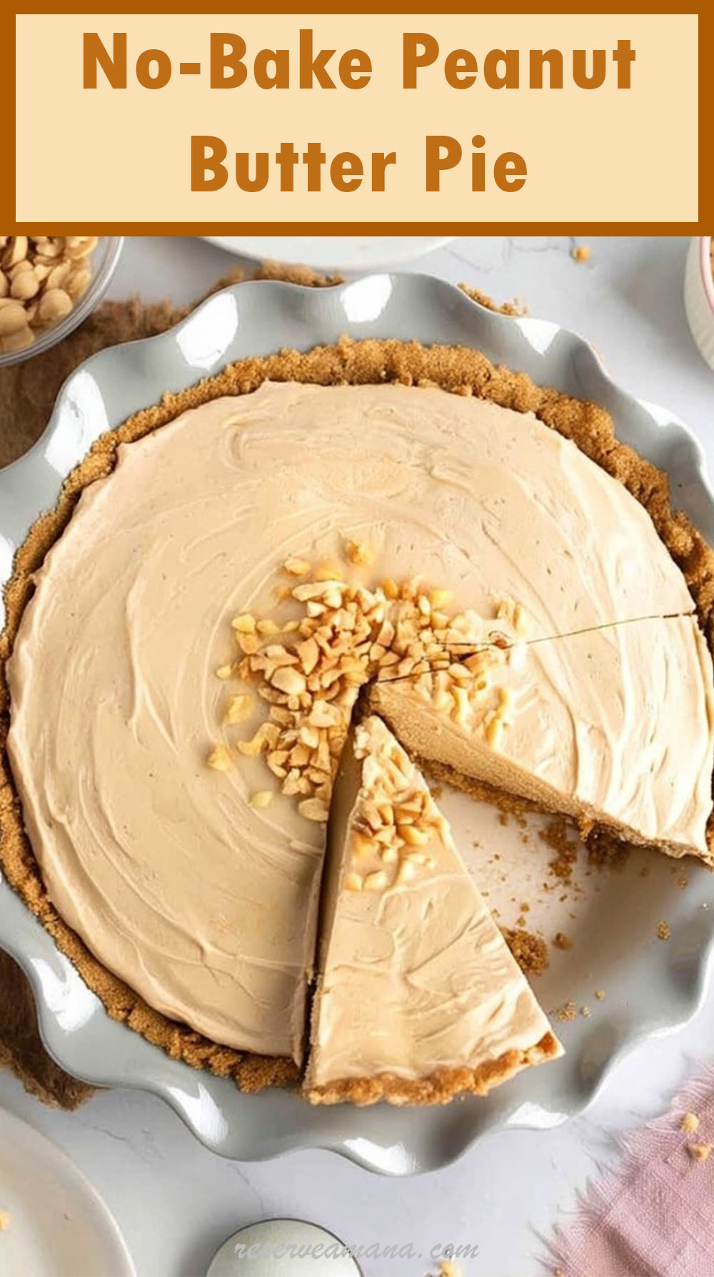 No-Bake Peanut Butter Pie