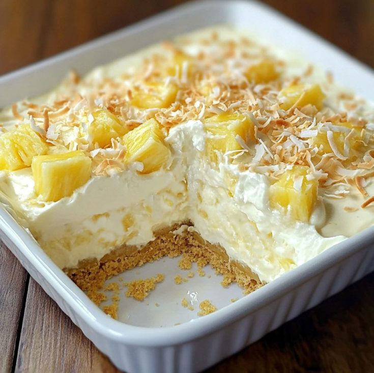 No-Bake Pineapple Cream Dessert