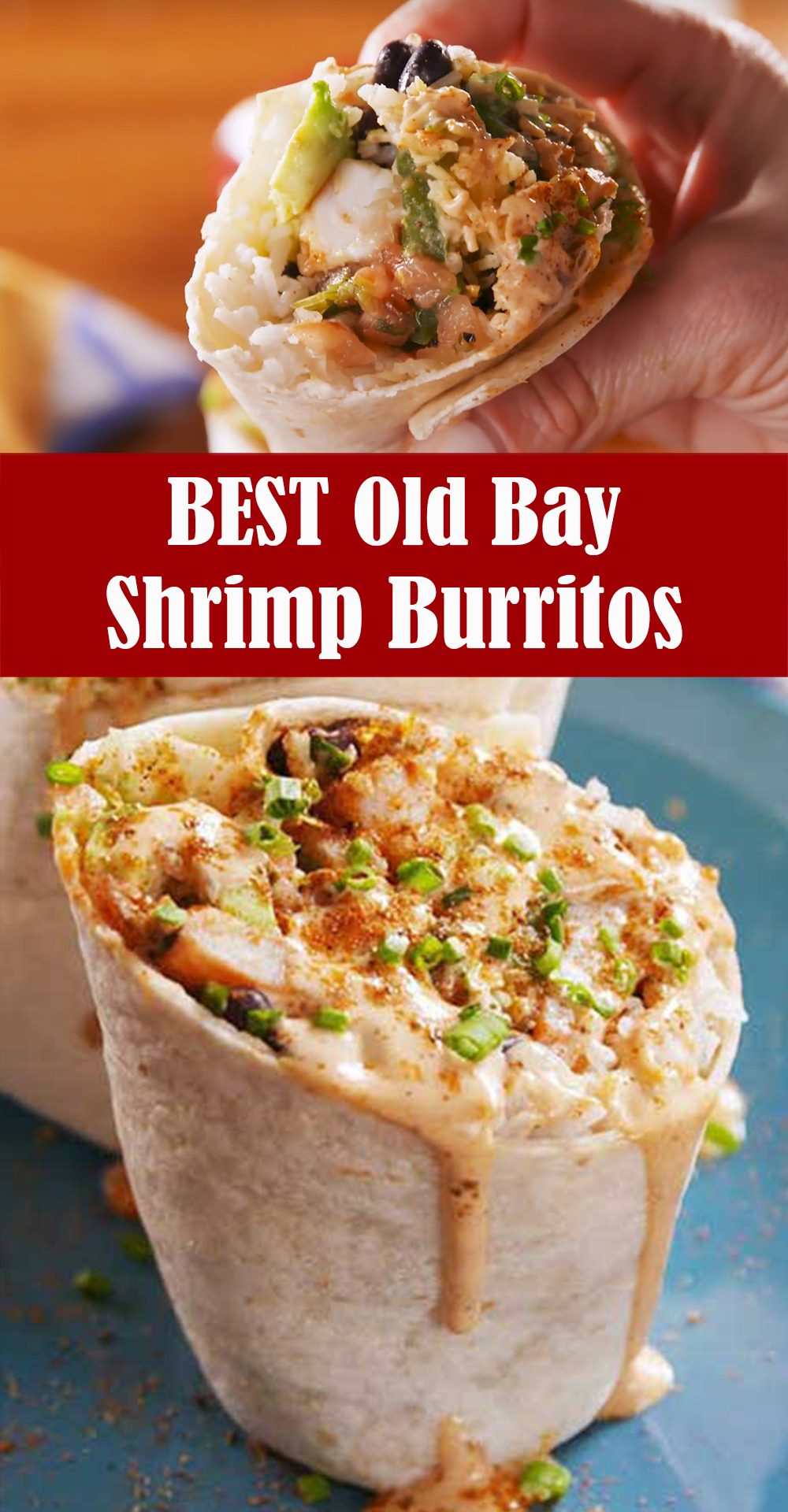 Old Bay Shrimp Burritos