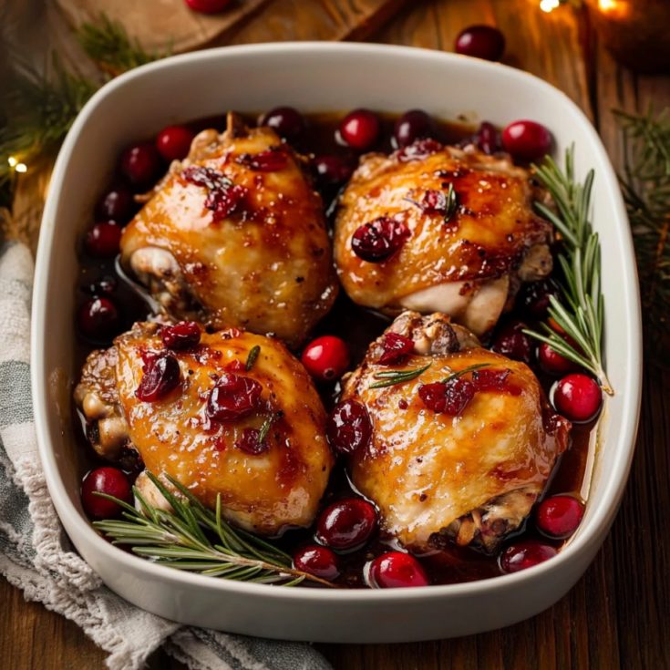 One-Pan Cranberry Rosemary Chicken