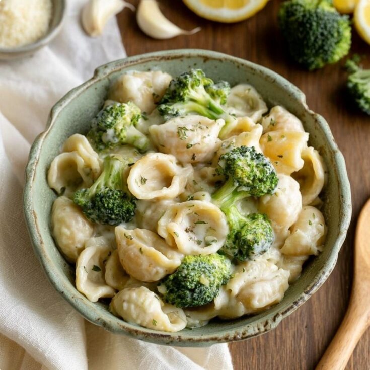One Pot Creamy Broccoli Pasta