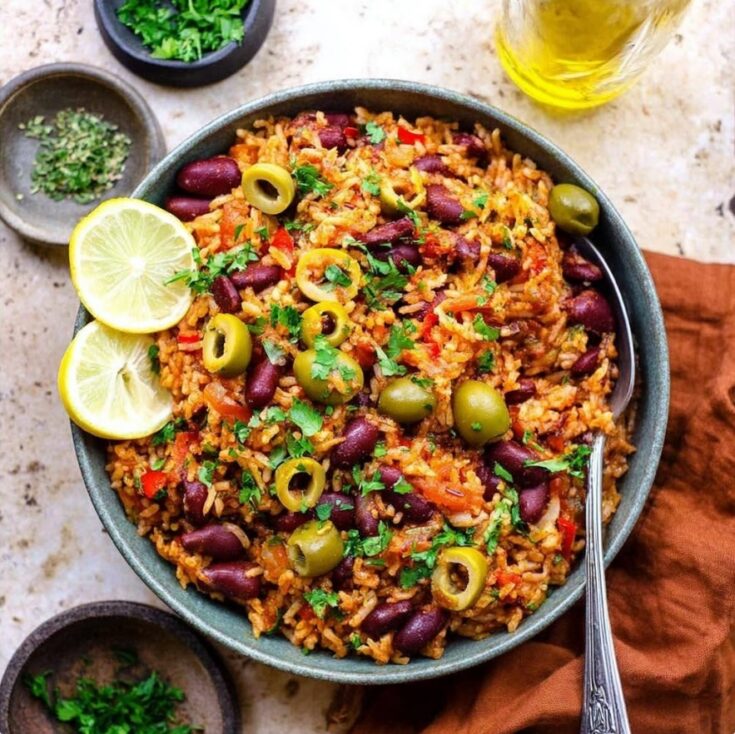 One Pot Spanish Rice and Beans