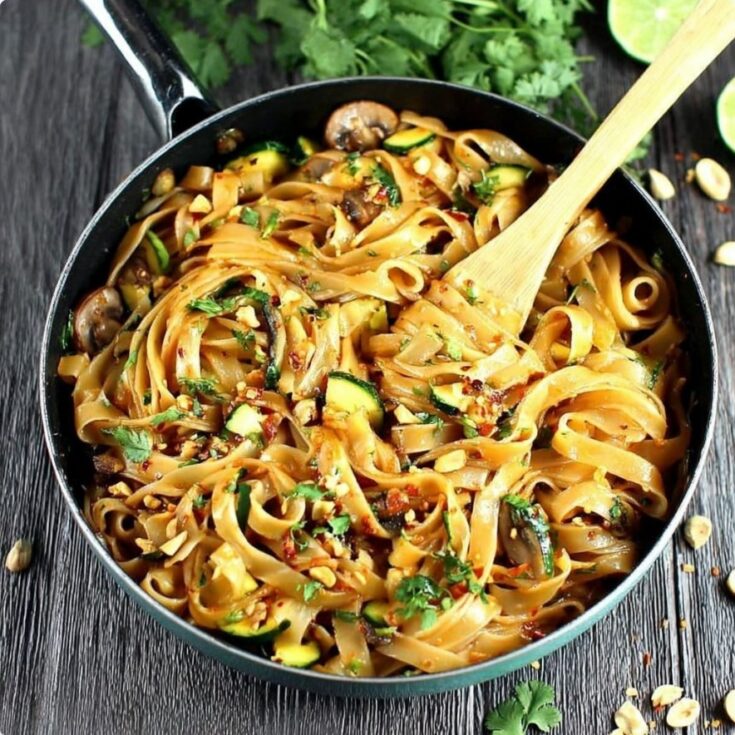 One Pot Spicy Thai Noodles