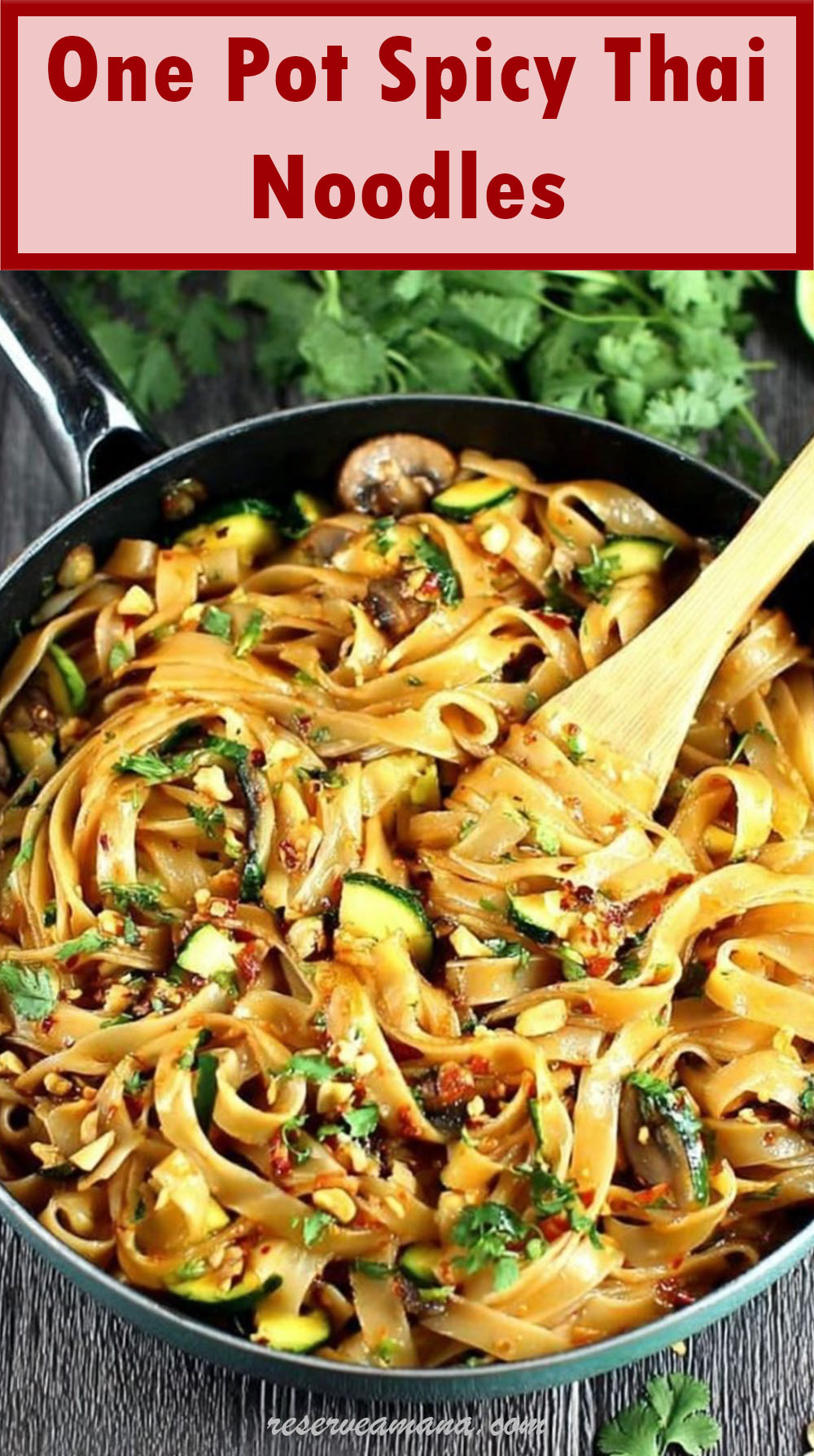 One Pot Spicy Thai Noodles