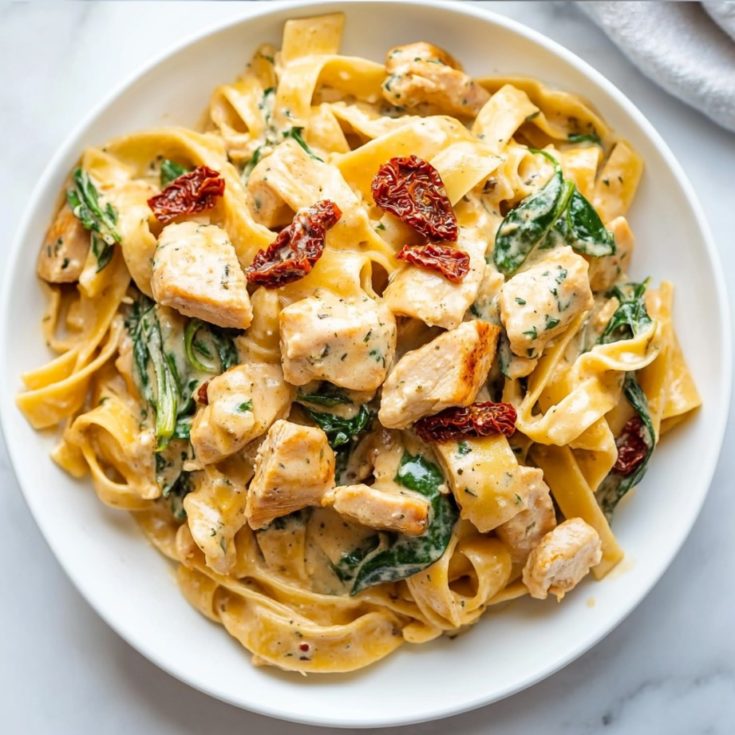 One Pot Tuscan Chicken Pasta