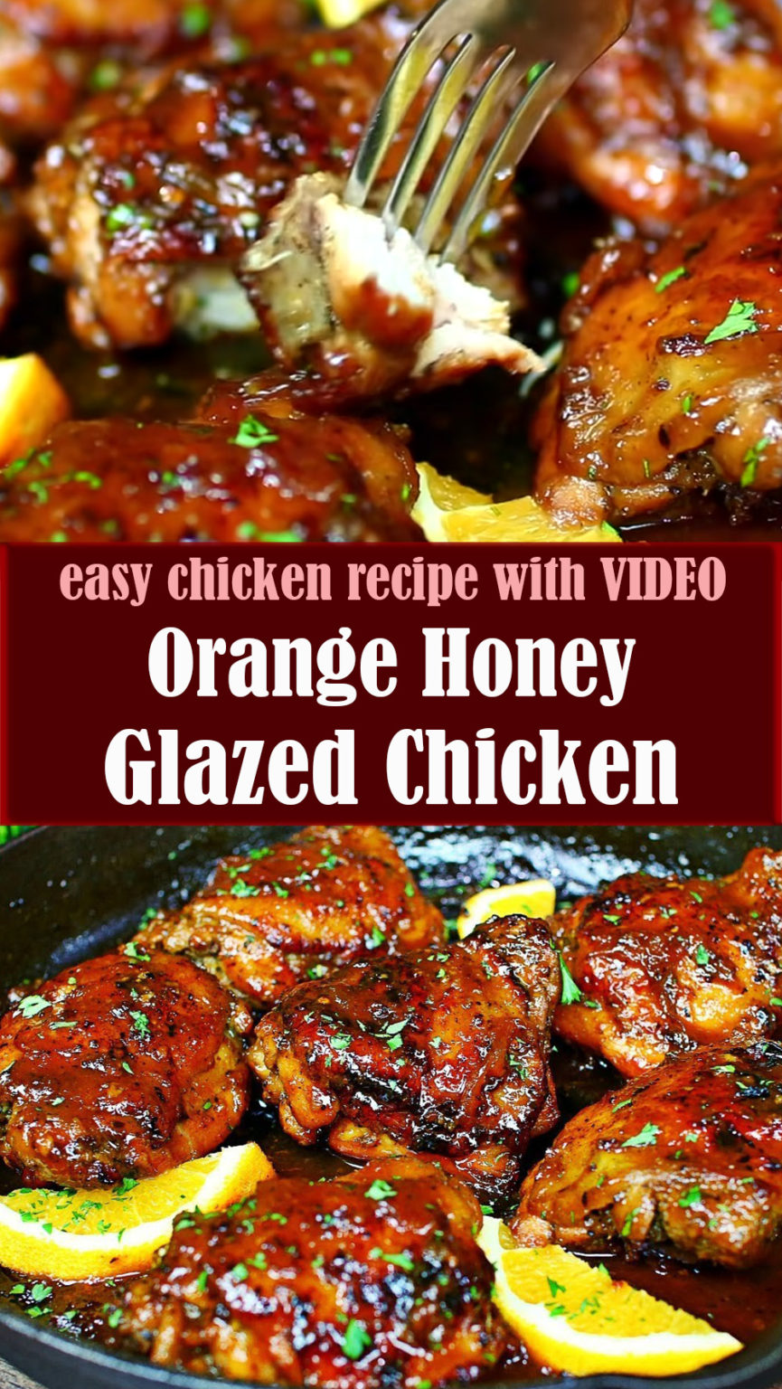 Orange Honey Glazed Chicken Recipe Video Reserveamana 