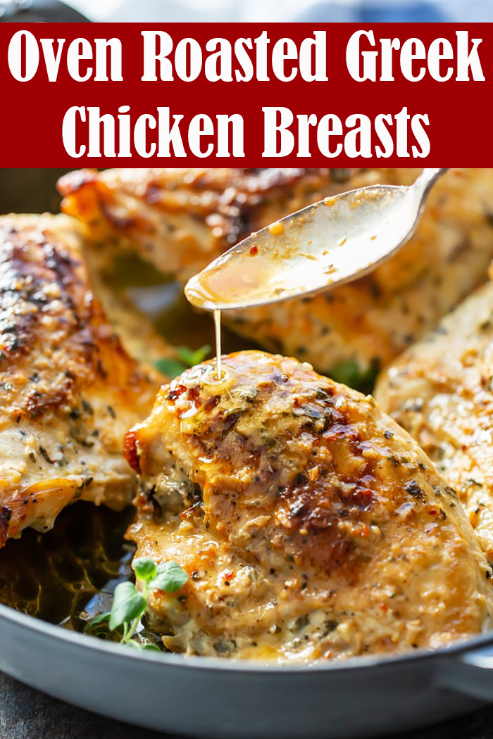 Oven Roasted Greek Chicken Breasts