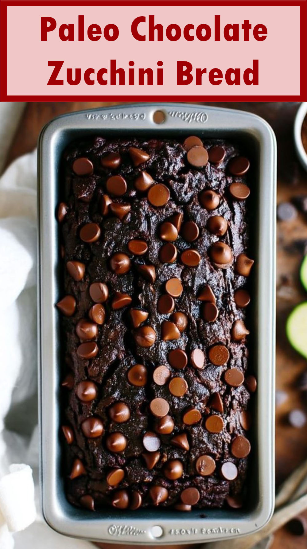 Paleo Chocolate Zucchini Bread