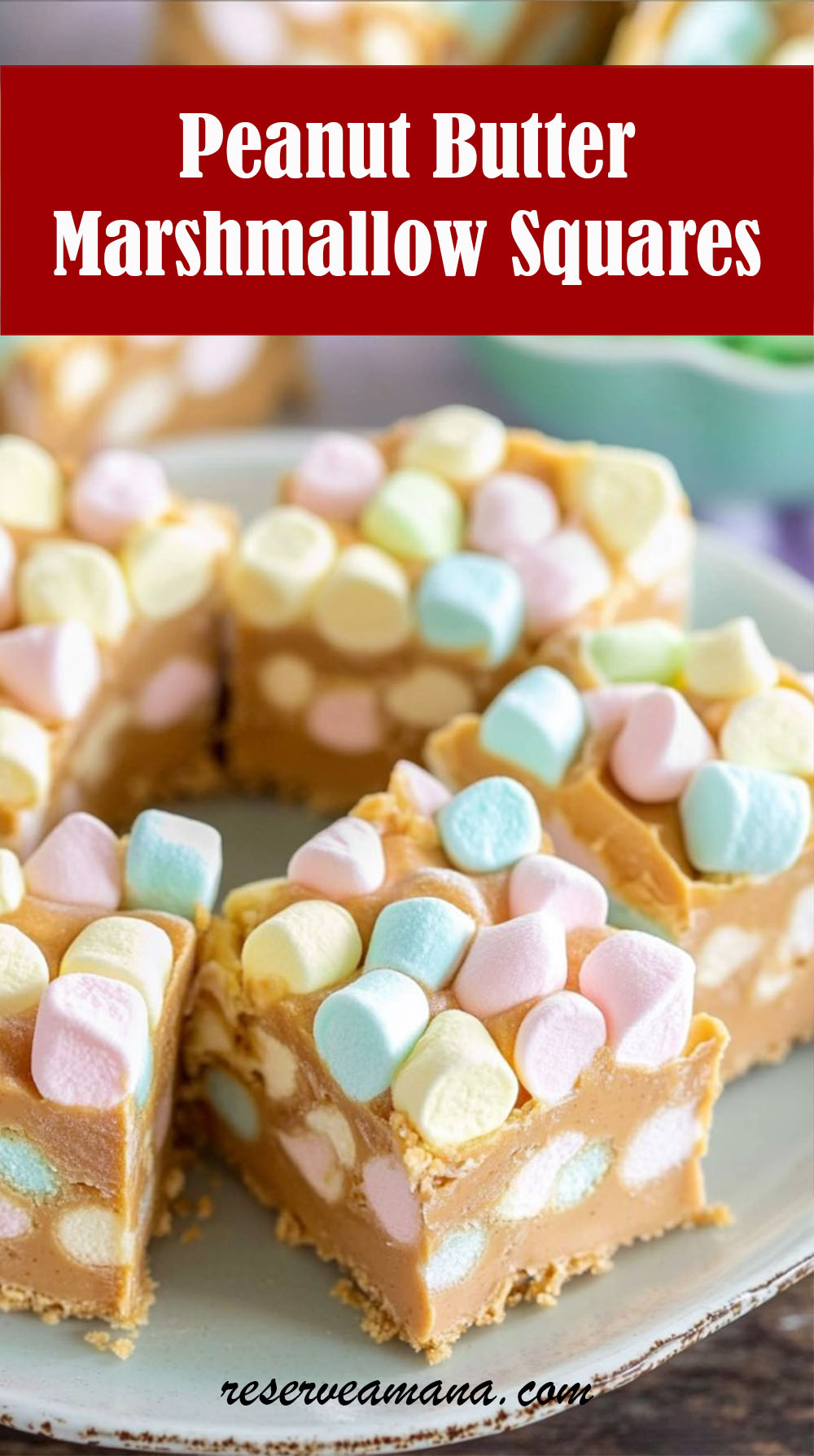 Peanut Butter Marshmallow Squares