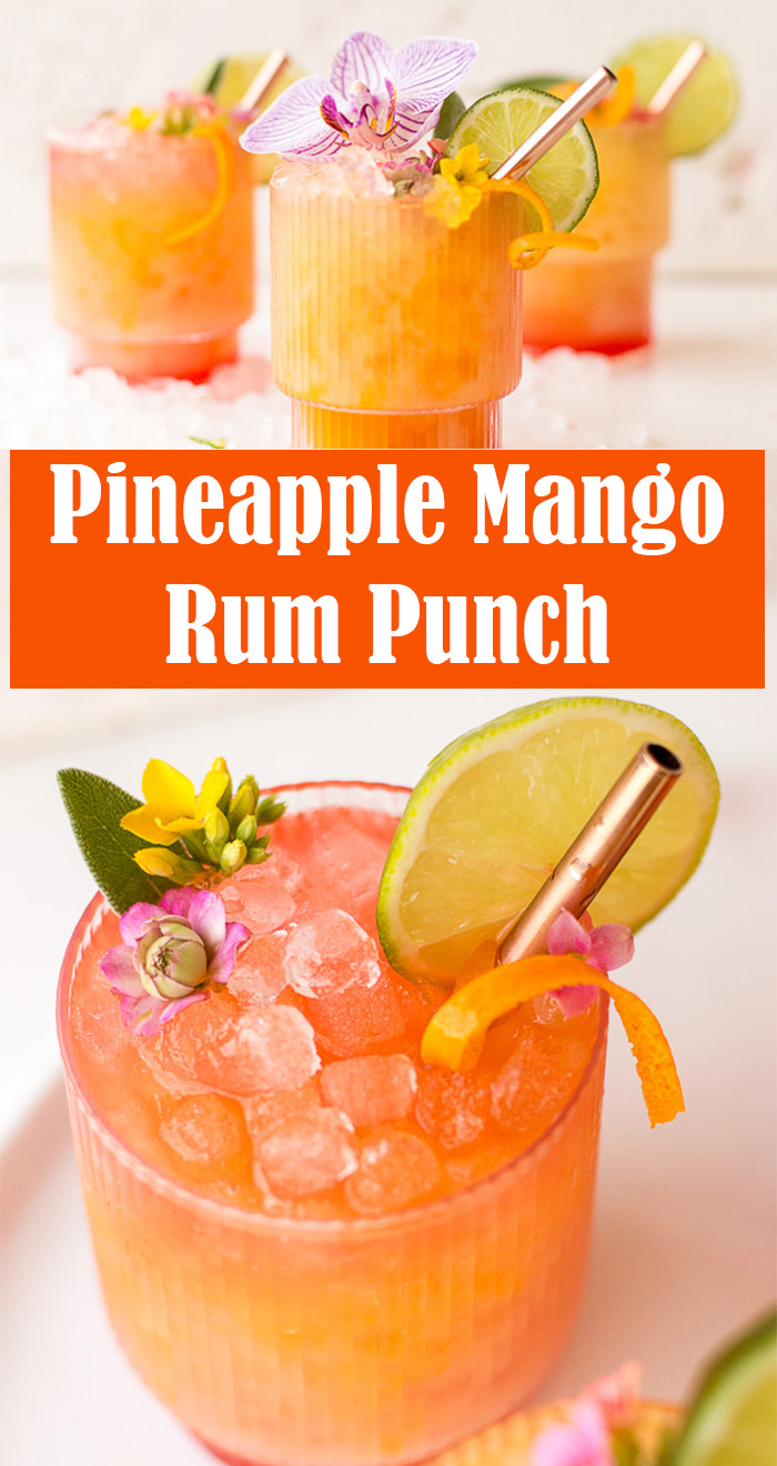 Pineapple Mango Rum Punch - Party Drink Recipes