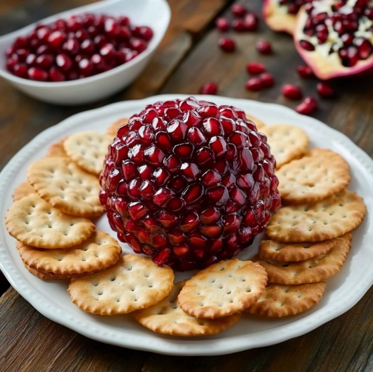 Pomegranate Jeweled Cheese Ball