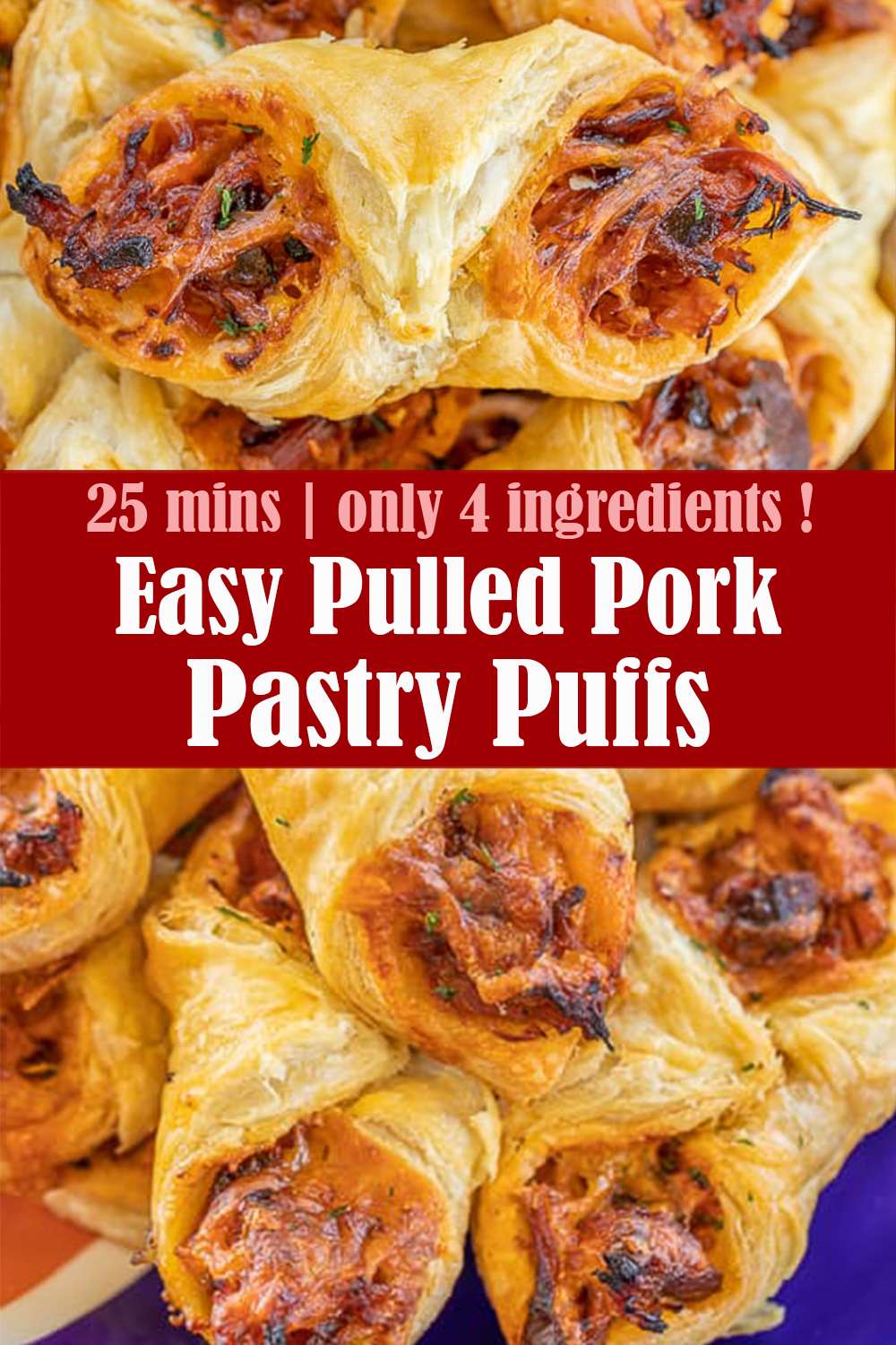 Pulled Pork Pastry Puffs