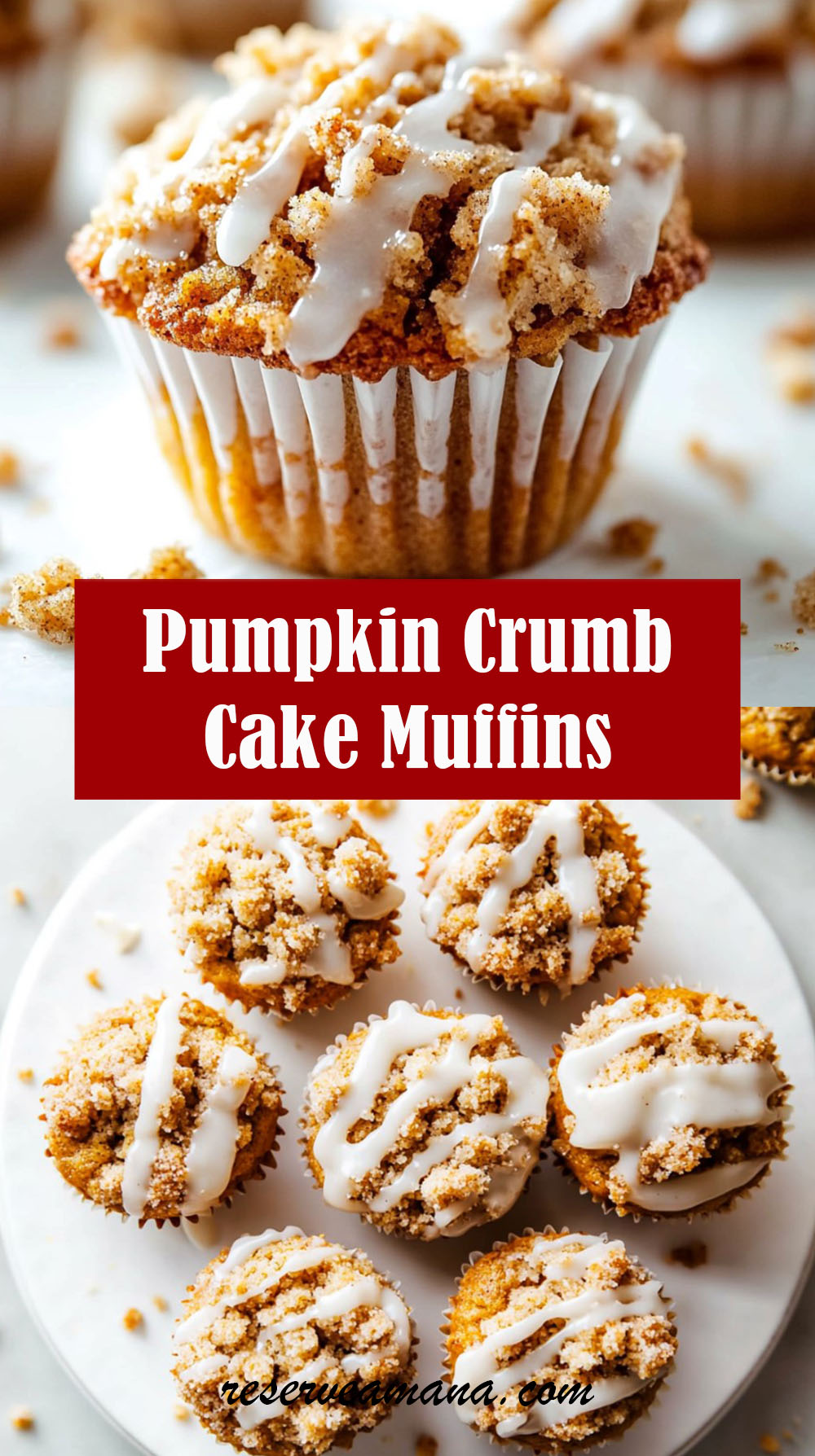 Pumpkin Crumb Cake Muffins
