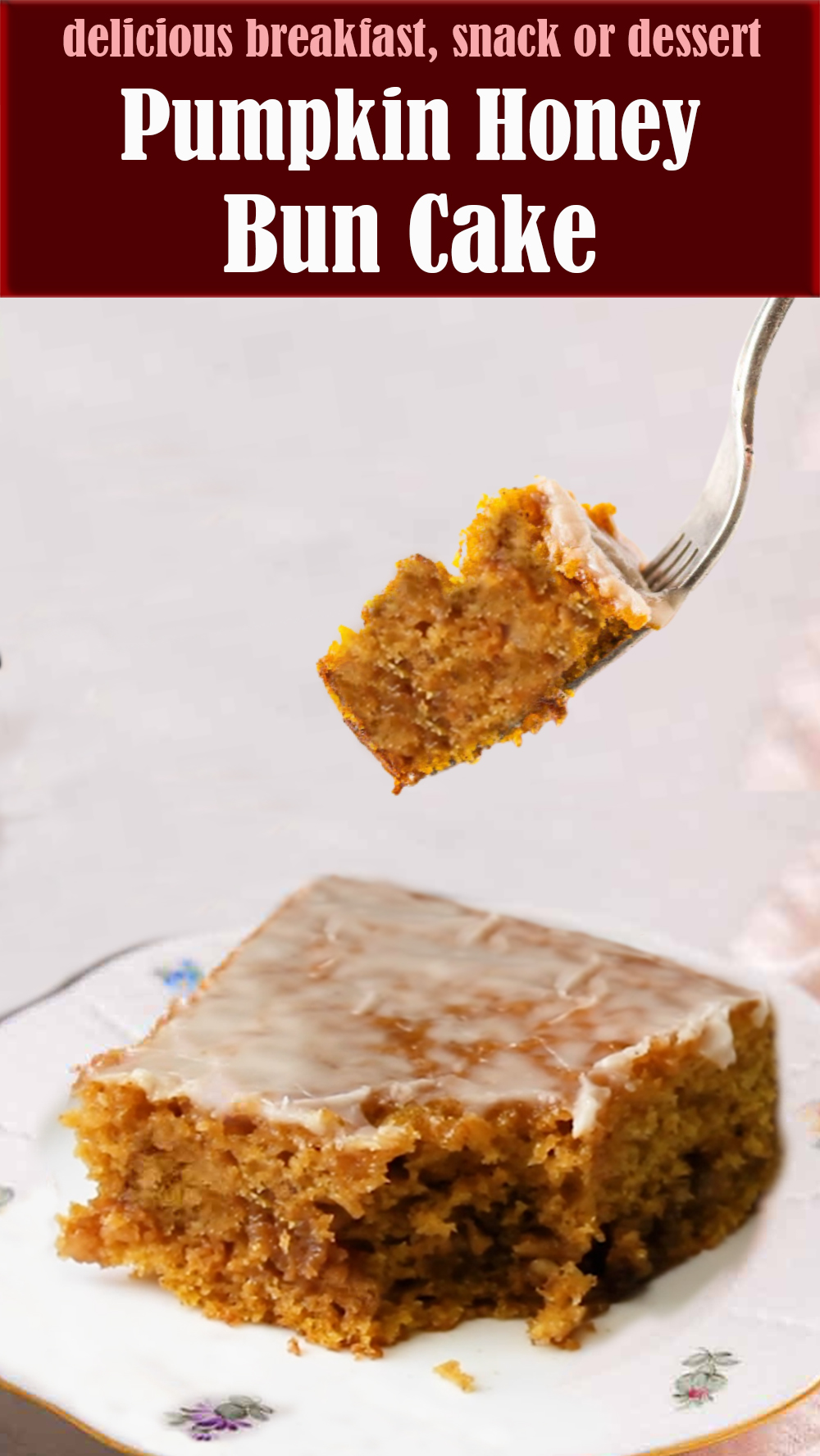 Pumpkin Honey Bun Cake Recipe