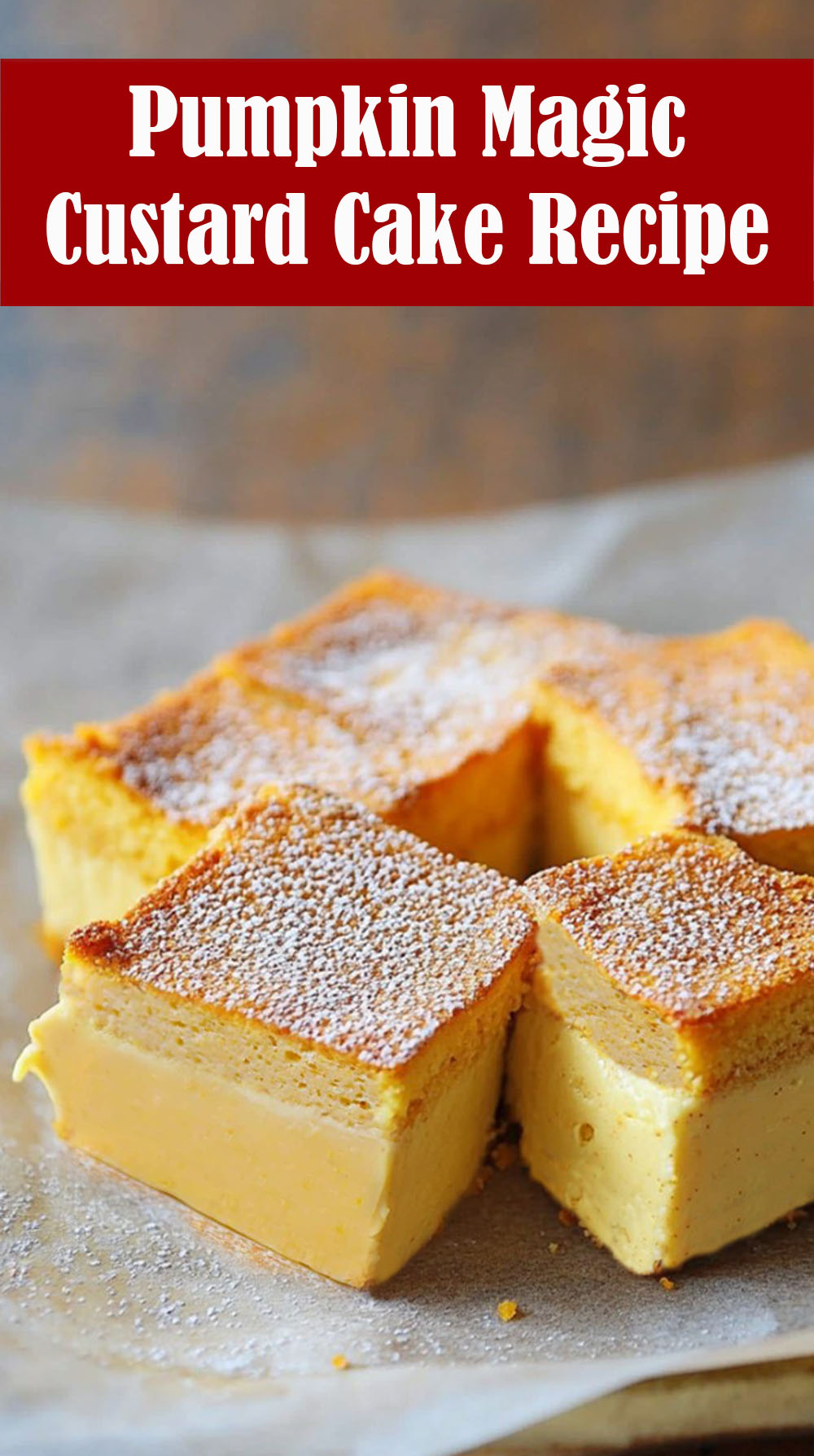 Pumpkin Magic Custard Cake Recipe