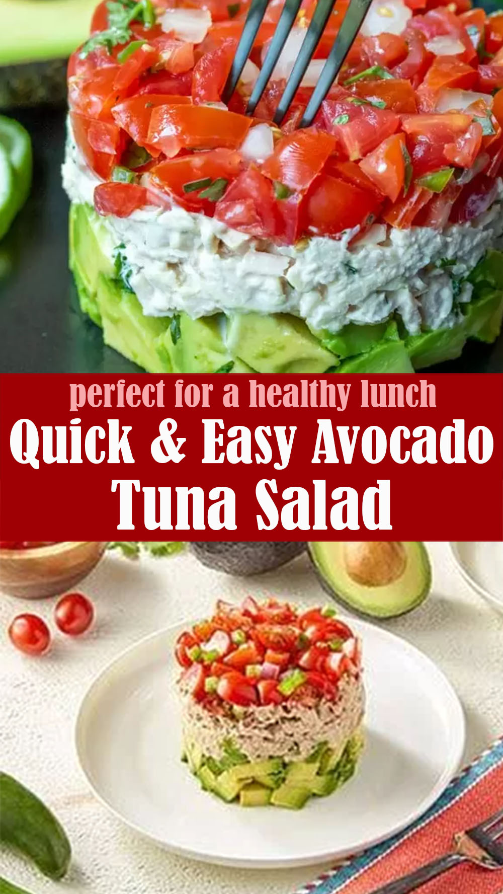 Quick and Easy Avocado Tuna Salad Recipe