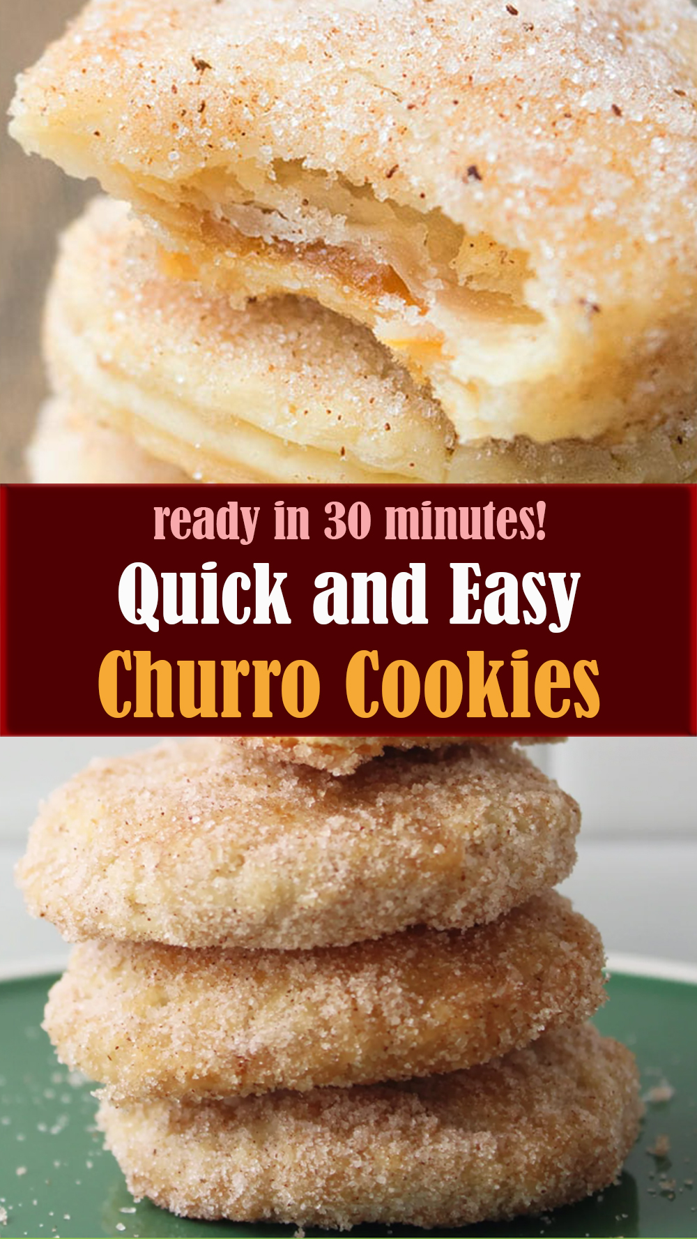 Quick and Easy Churro Cookies