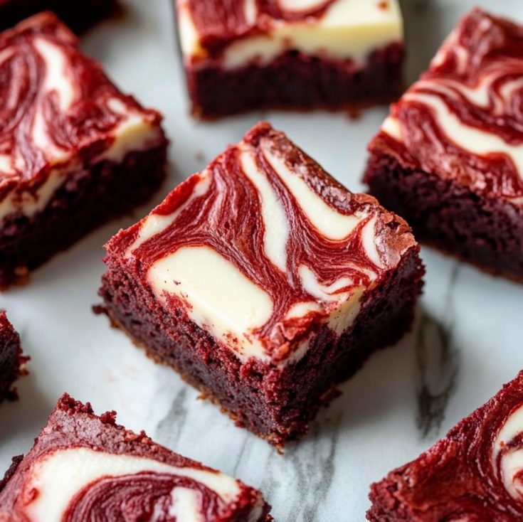 Red Velvet Cheesecake Brownies