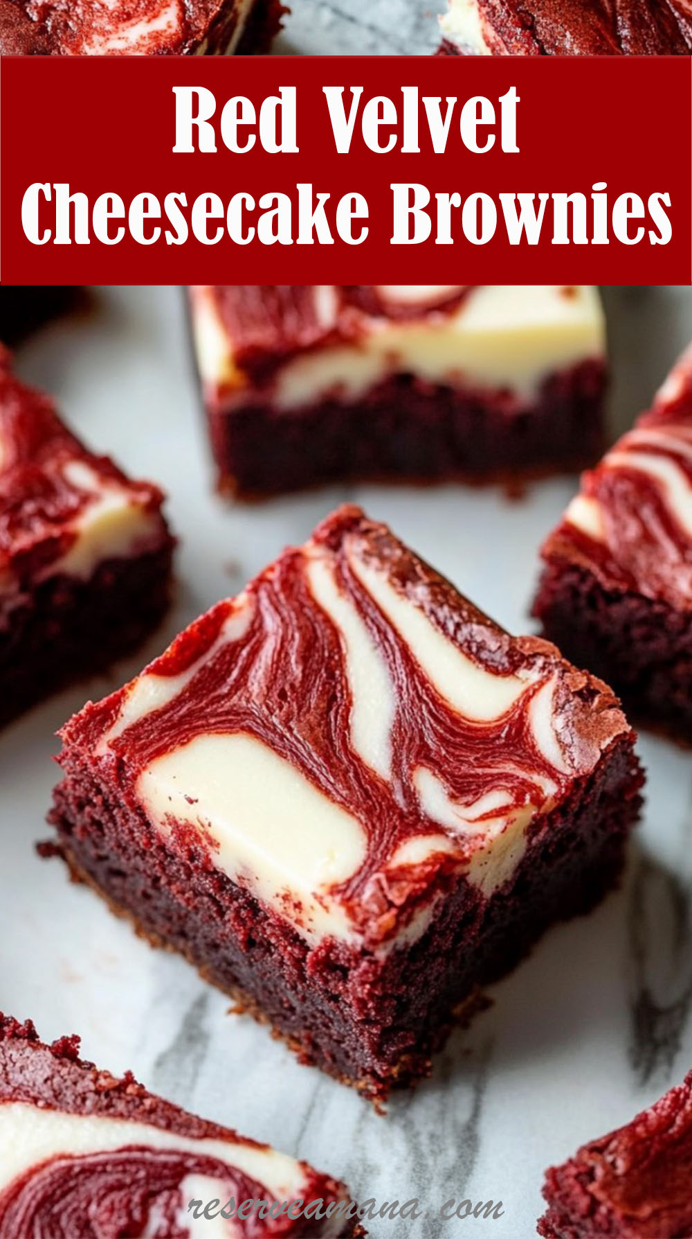 Red Velvet Cheesecake Brownies