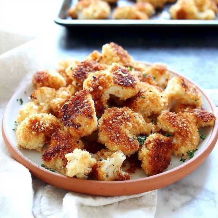 Roasted Garlic Parmesan Cauliflower