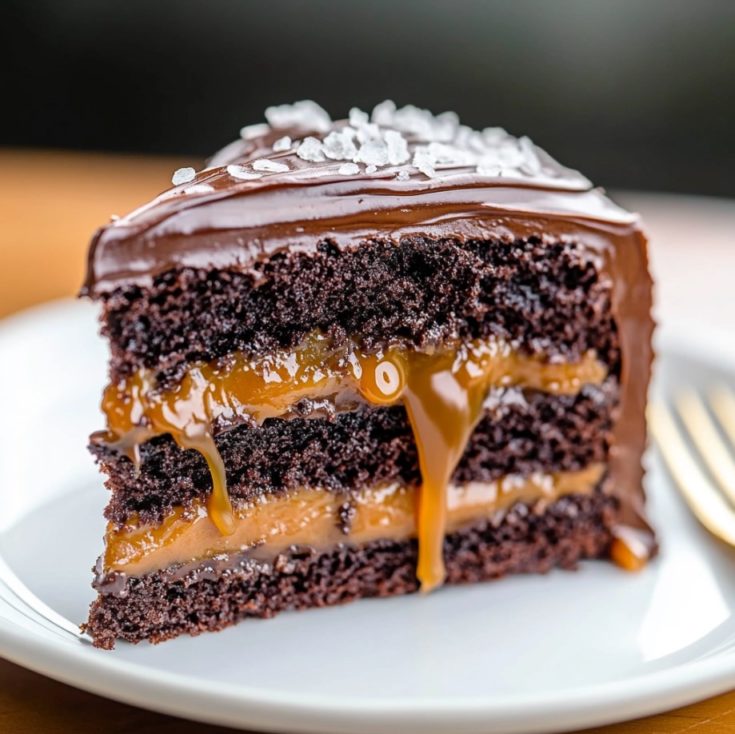 Easy Salted Caramel Chocolate Cake