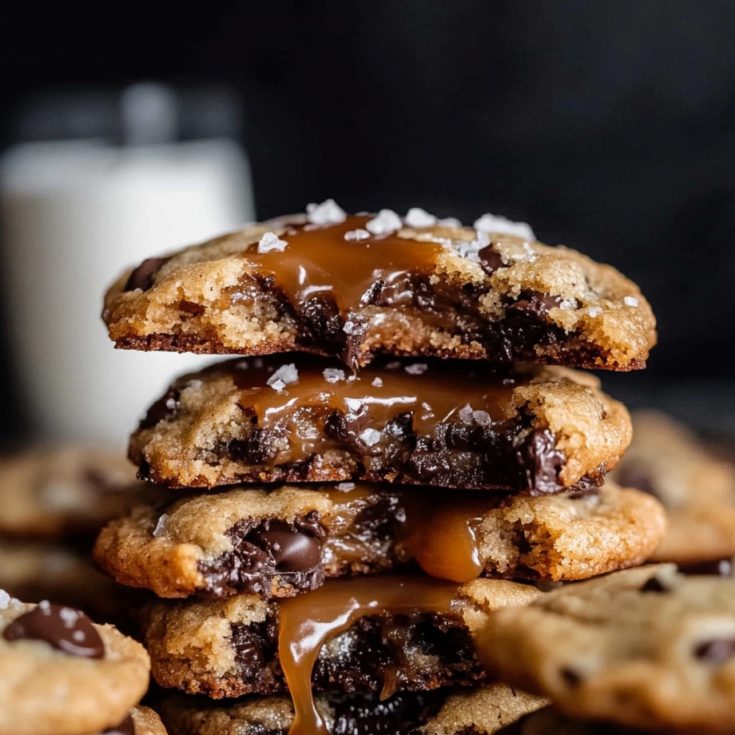 Salted Caramel Chocolate Chip Cookies