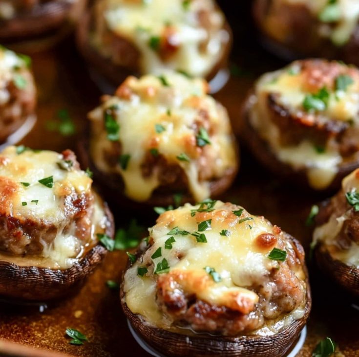 Sausage Stuffed Mushrooms