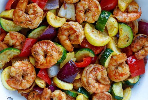 Healthy Shrimp and Vegetable Skillet Recipe