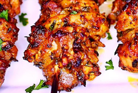 Easy Baked Chicken Thighs Skewers with VIDEO