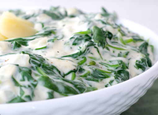 Copycat Morton’s Steakhouse Creamed Spinach