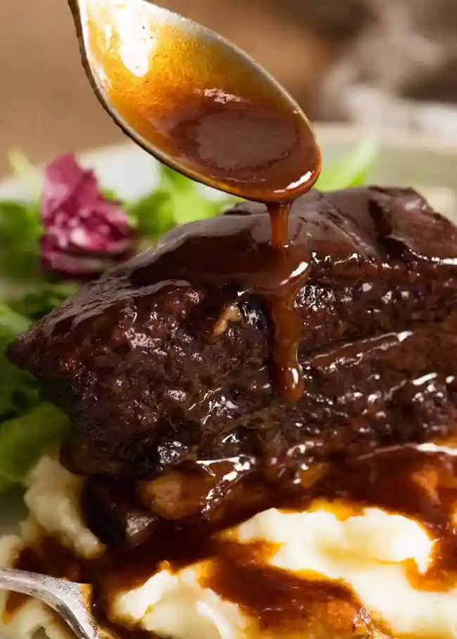 Braised Beef Short Ribs in Red Wine Sauce