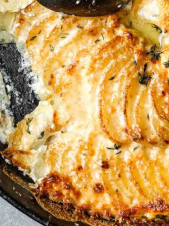 Crispy Parmesan and Gruyere Potato Gratin — Flourishing Foodie