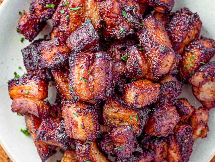 Easy Air Fryer Pork Belly Bites