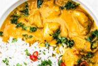 Easy Crockpot Thai chicken curry