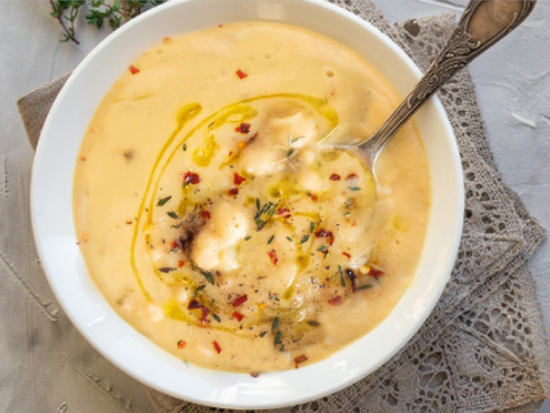 EASY Vegan Garlic Chickpea Soup