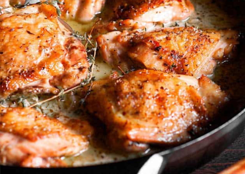 EASY Herb Roasted Chicken Thighs