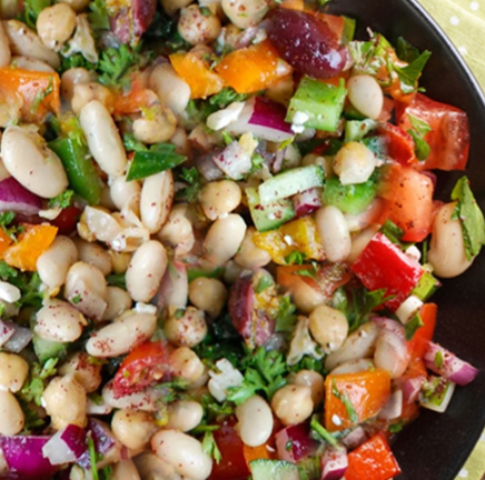EASY Mediterranean Bean Salad