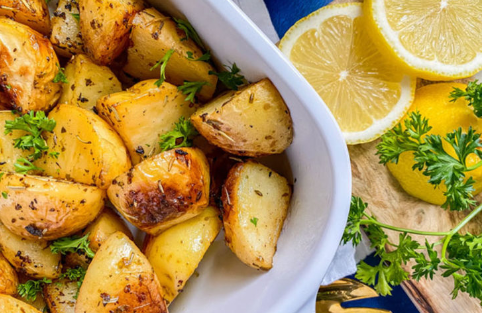Easy Slow Roasted Greek Lemon Potatoes