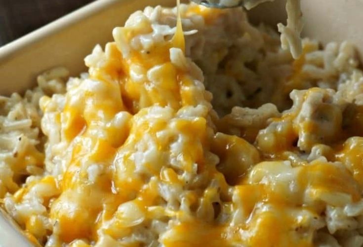 Easy Creamy Cheesy Chicken and Rice