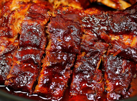 Super Easy Slow Cooker Ribs with VIDEO