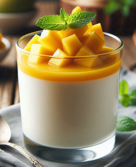 EASY Mango Panna Cotta