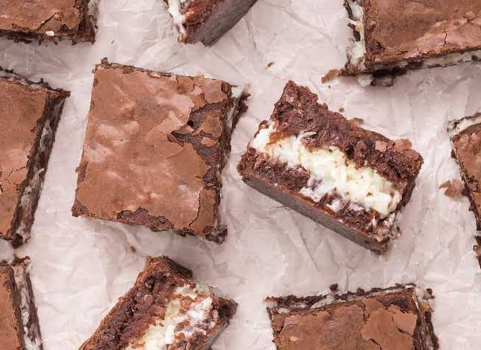 Chewy and Moist Coconut Brownies Recipe