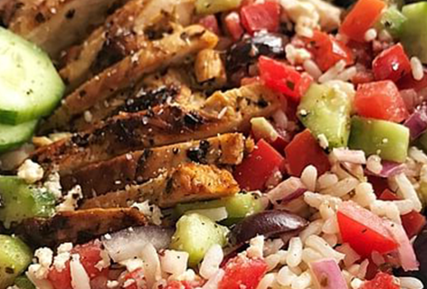 Perfect Greek Chicken Bowls