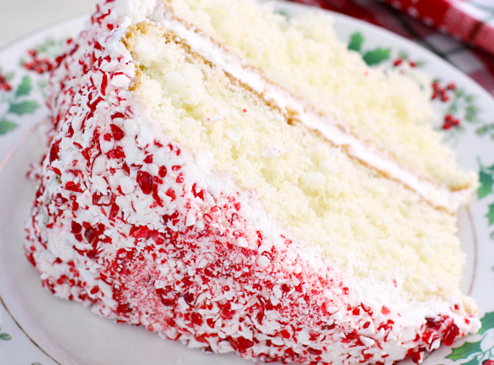 Delicious Holiday Peppermint Cake
