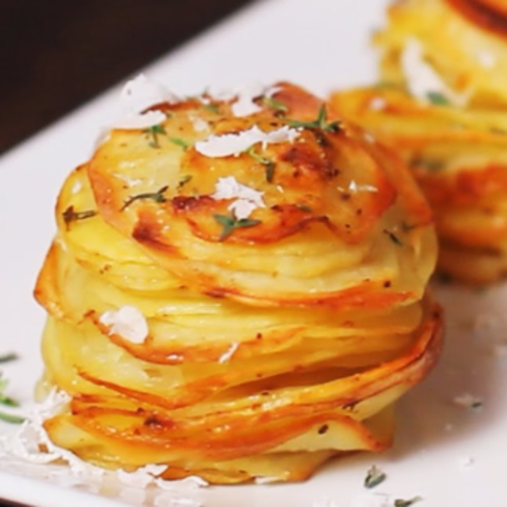 Parmesan Potato Stacks Recipe-image