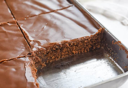 Chocolate Sheet Cake For Two