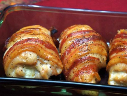 Easy Bacon Wrapped Cream Cheese Chicken