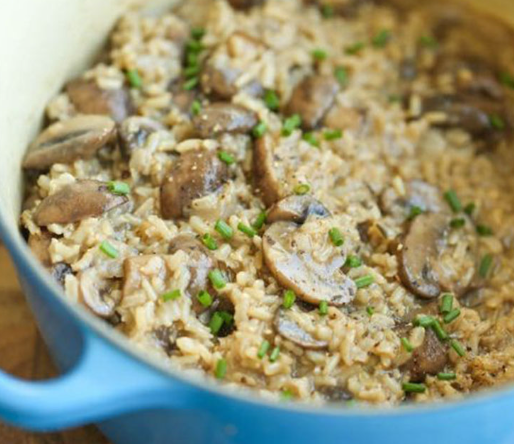 Easy One Pot Mushroom Rice Recipe