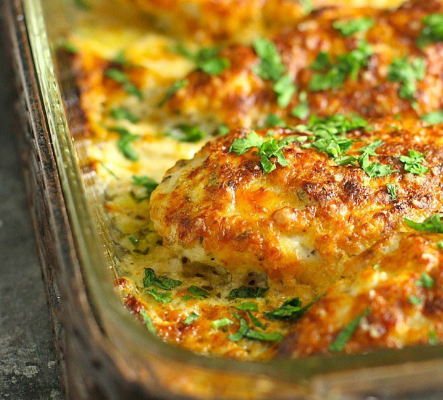 Quick and Easy Smothered Cheesy Sour Cream Chicken