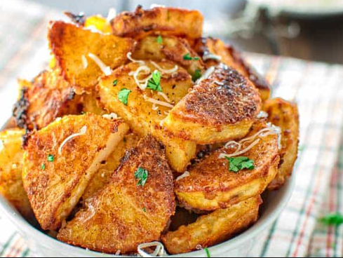 Tasty Parmesan Crusted Potatoes